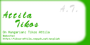 attila tikos business card